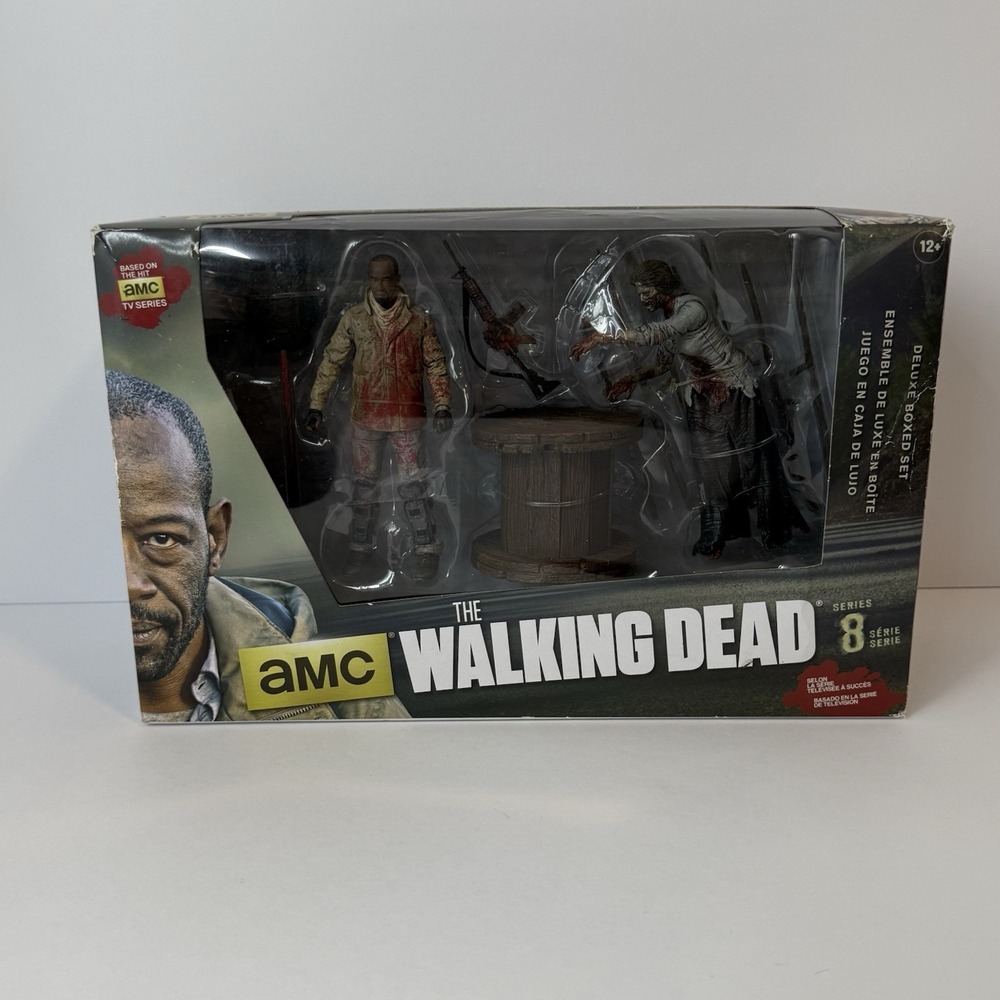 The Walking Dead Morgan with Impaled Walker Deluxe Figure Box Set AMC McFarlane